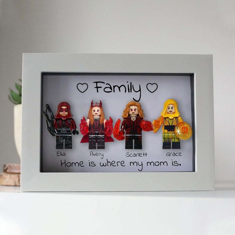 "Home Is Where My Mom is" Personalized Superhero Frame