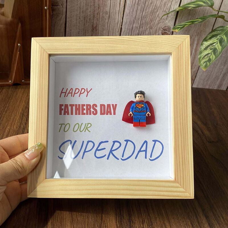 "Happy Fathers Day To Our Superhero" Personalised Frame