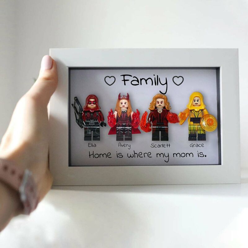 "Home Is Where My Mom is" Personalized Superhero Frame