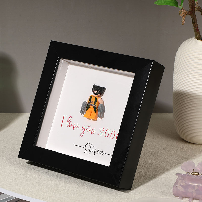 "I Love You 3000" Personalized Superhero Frame