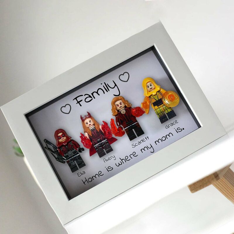 "Home Is Where My Mom is" Personalized Superhero Frame