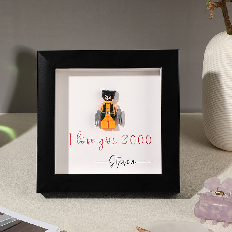 "I Love You 3000" Personalized Superhero Frame